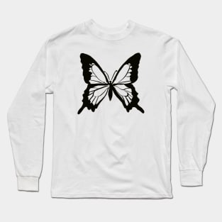 Black Butterfly Long Sleeve T-Shirt